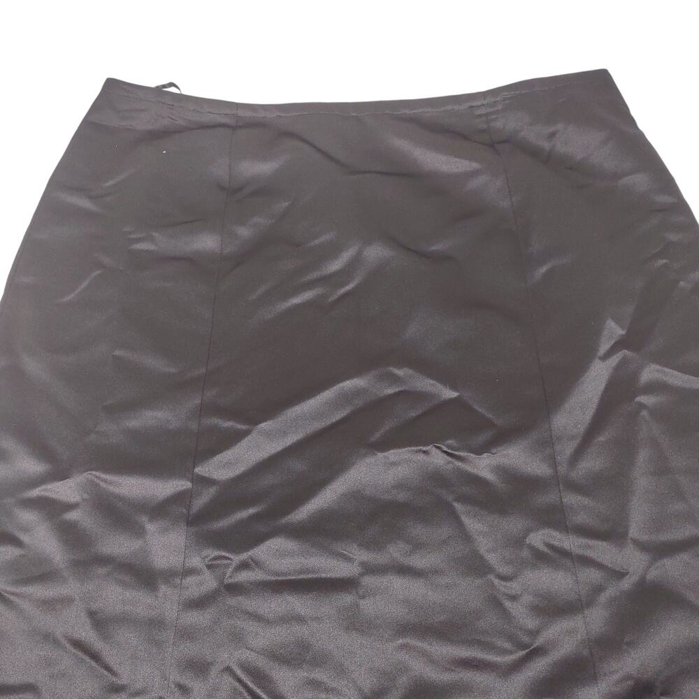 Calvin Klein Black Satin Maxi Skirt, Size XXL - Picture 3 of 4